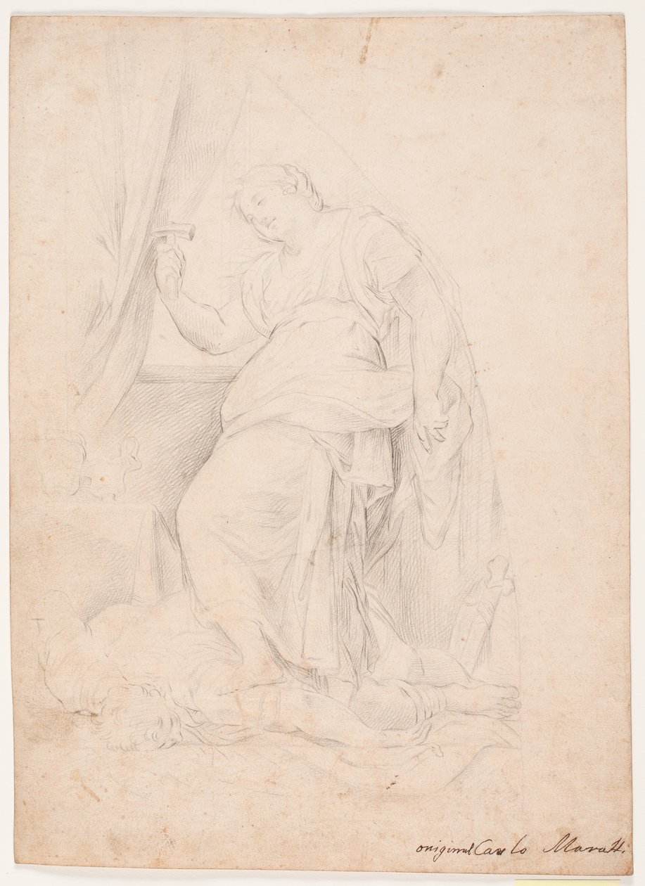 Jael Kills Sisera. Study after Composition by Carlo Maratti (Mezzetti, p. 345, no. 150) by Hendrik Krock