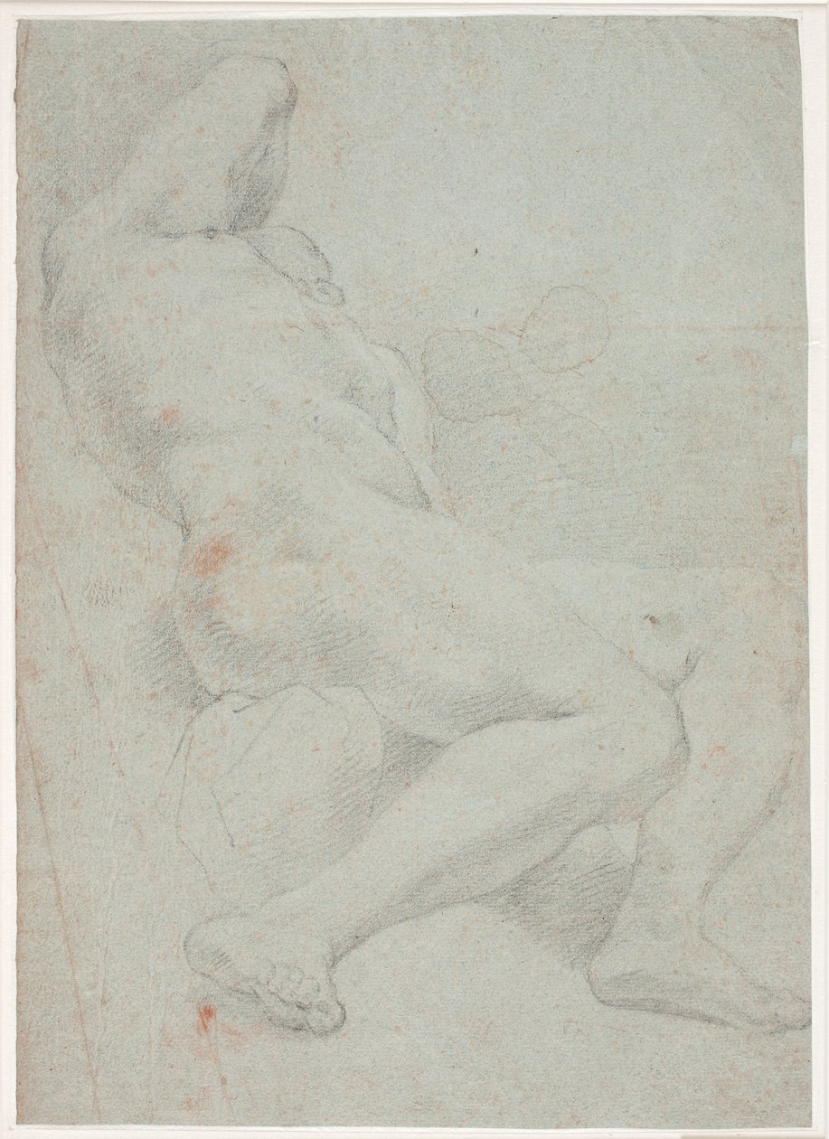 Reclining Male Model Study by Hendrik Krock
