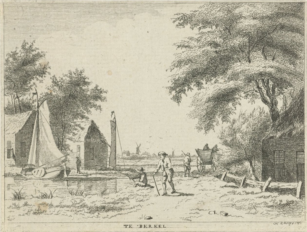 View of a River (Landscapes in the Schieland Region) by Hendrik Roosing