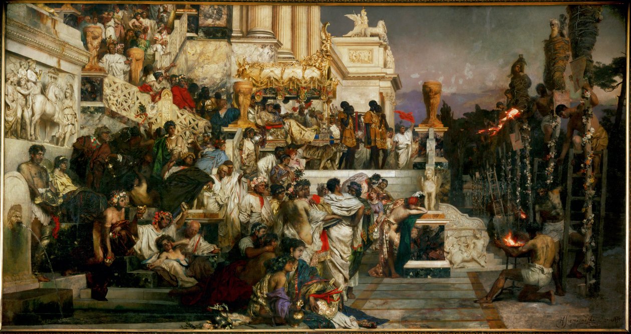 The Torches of Nero by Hendrik Siemiradzki