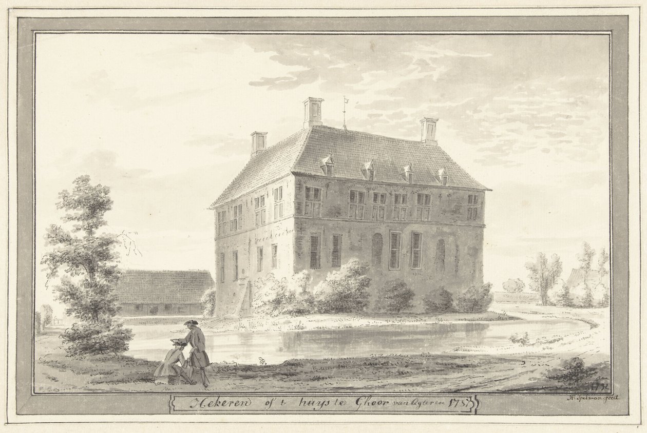 The Manor Heeckeren near Goor, in Twente by Hendrik Spilman