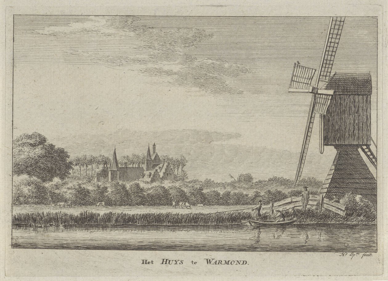 View of Huis Warmond by Hendrik Spilman