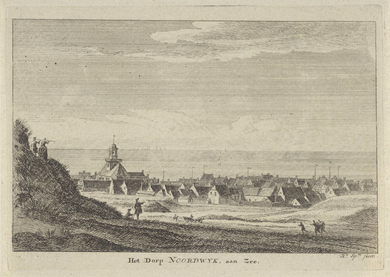 View of Noordwijk aan Zee by Hendrik Spilman