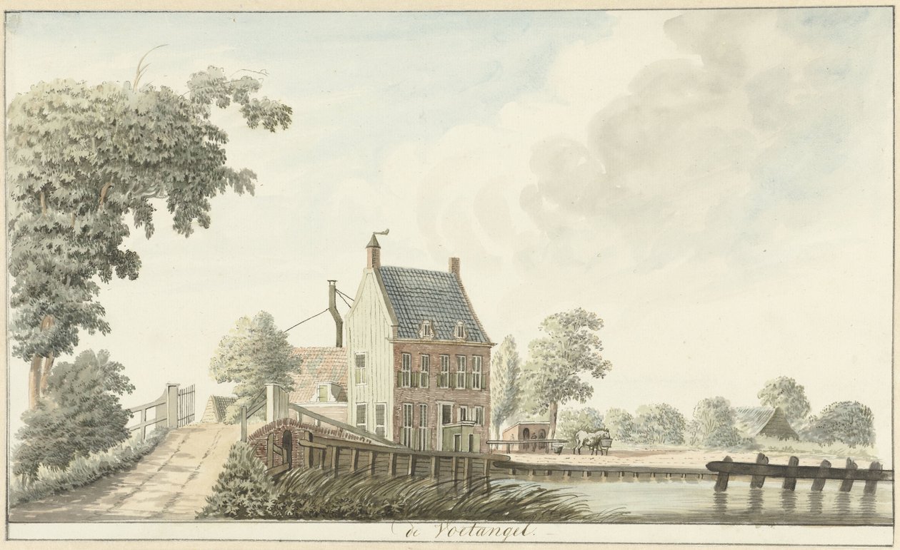 Inn the Voetangel on the Utrecht Canal by Hendrik Tavenier