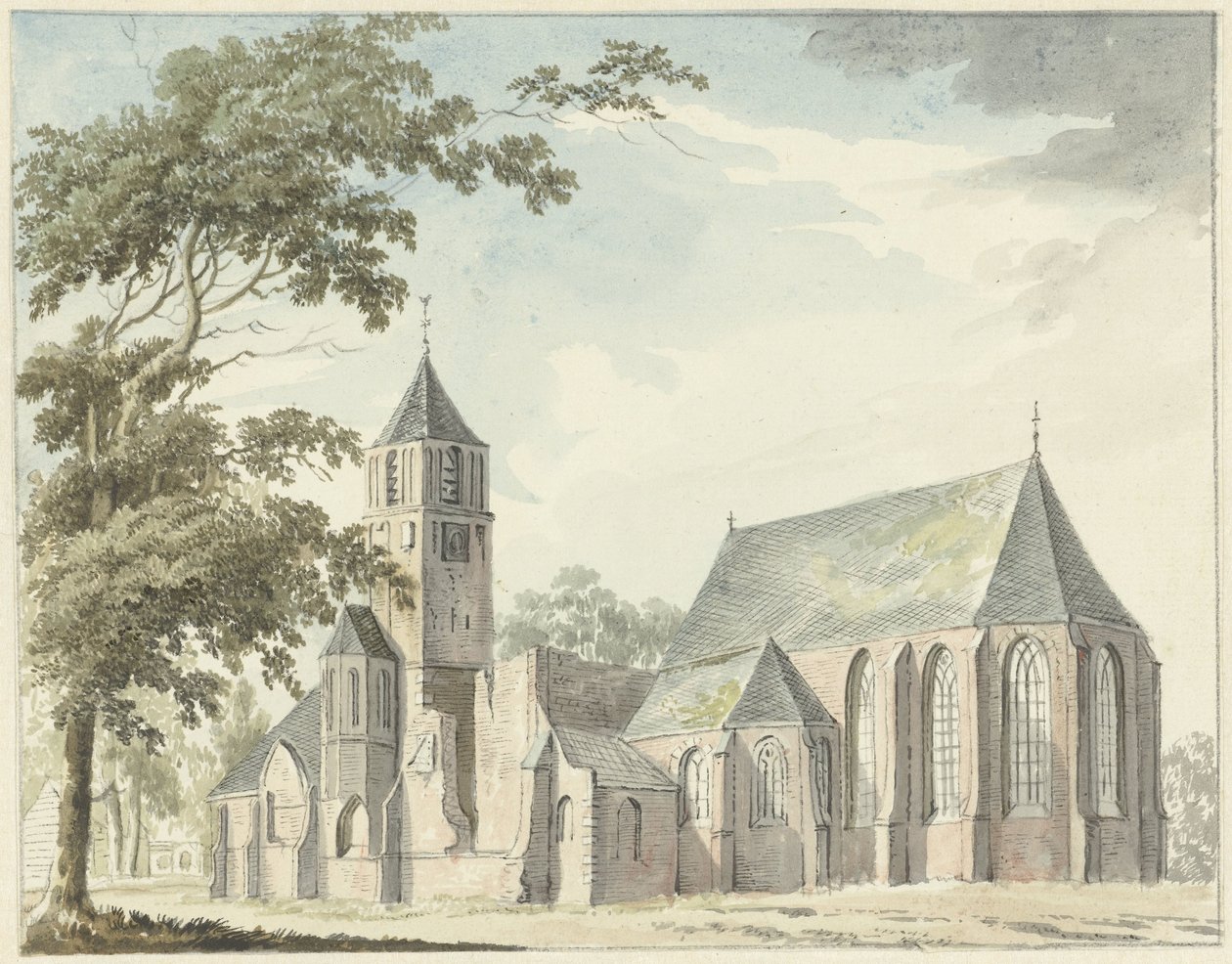 Church in Warmond by Hendrik Tavenier