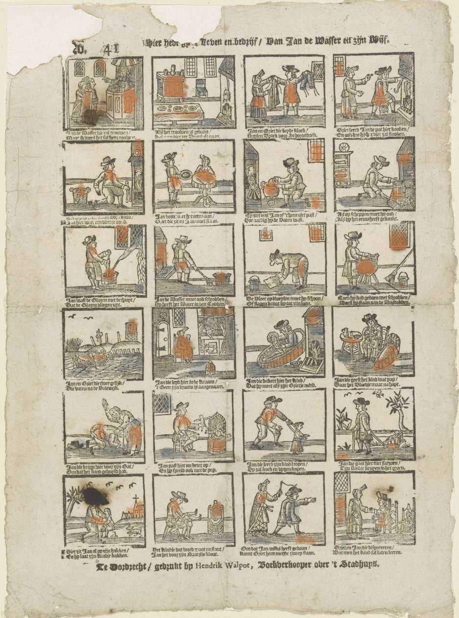 Here You Have the Life and Work of Jan de Wasser and His Wife by Hendrik Walpot