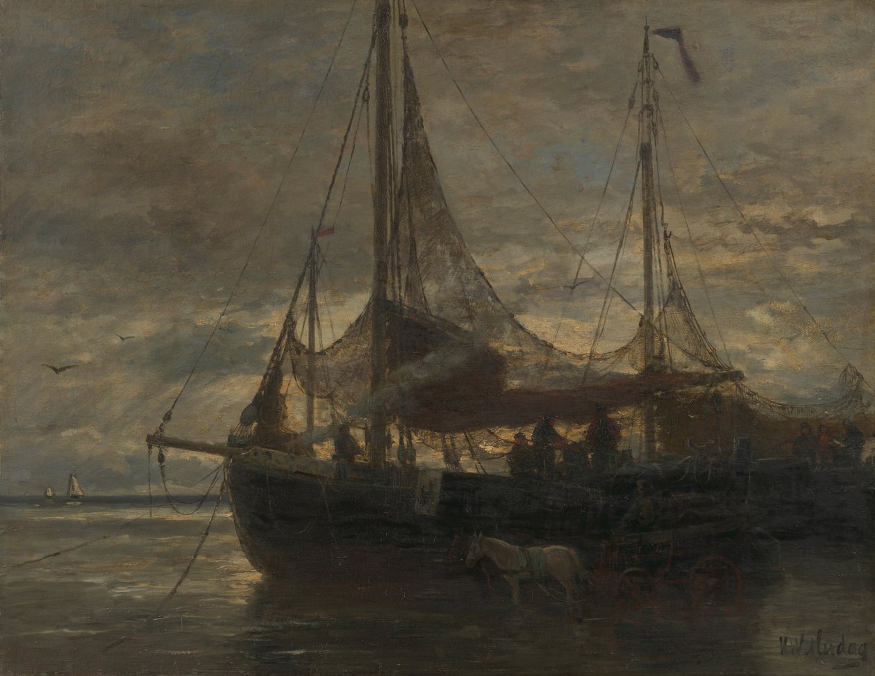 Evening by Hendrik Willem Mesdag