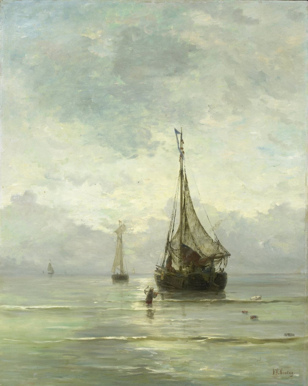 Calm Sea by Hendrik Willem Mesdag