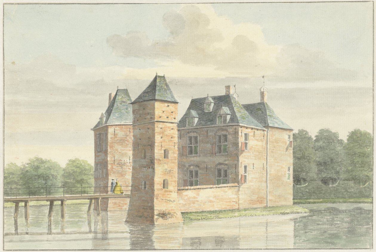 Castle Moersbergen near Doorn by Hendrik de Winter