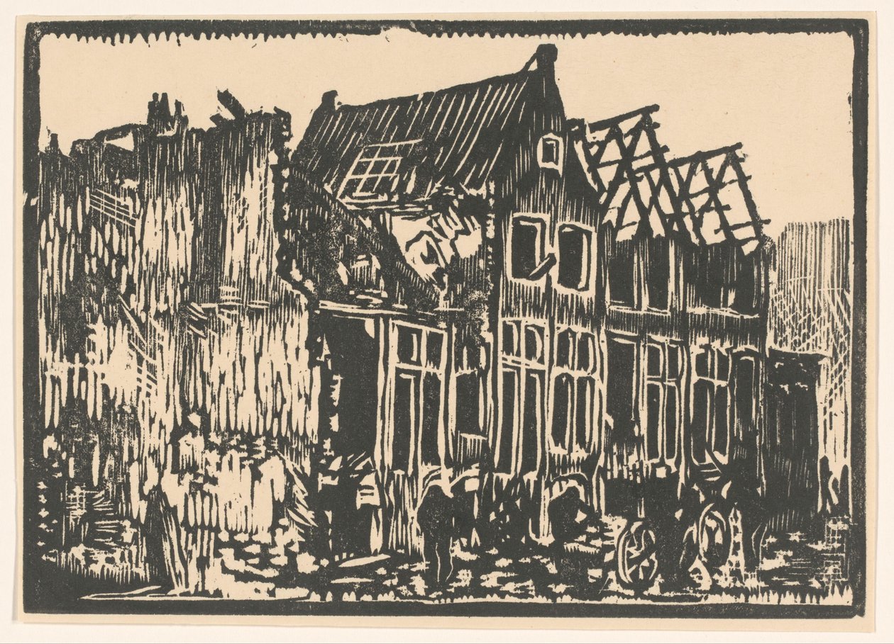Houses and Ruins by Hendrik van Straten