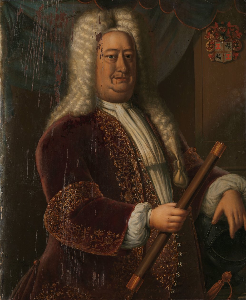 Portrait of Dirk van Cloon, Governor-General of the Dutch East Indies by Hendrik van den Bosch