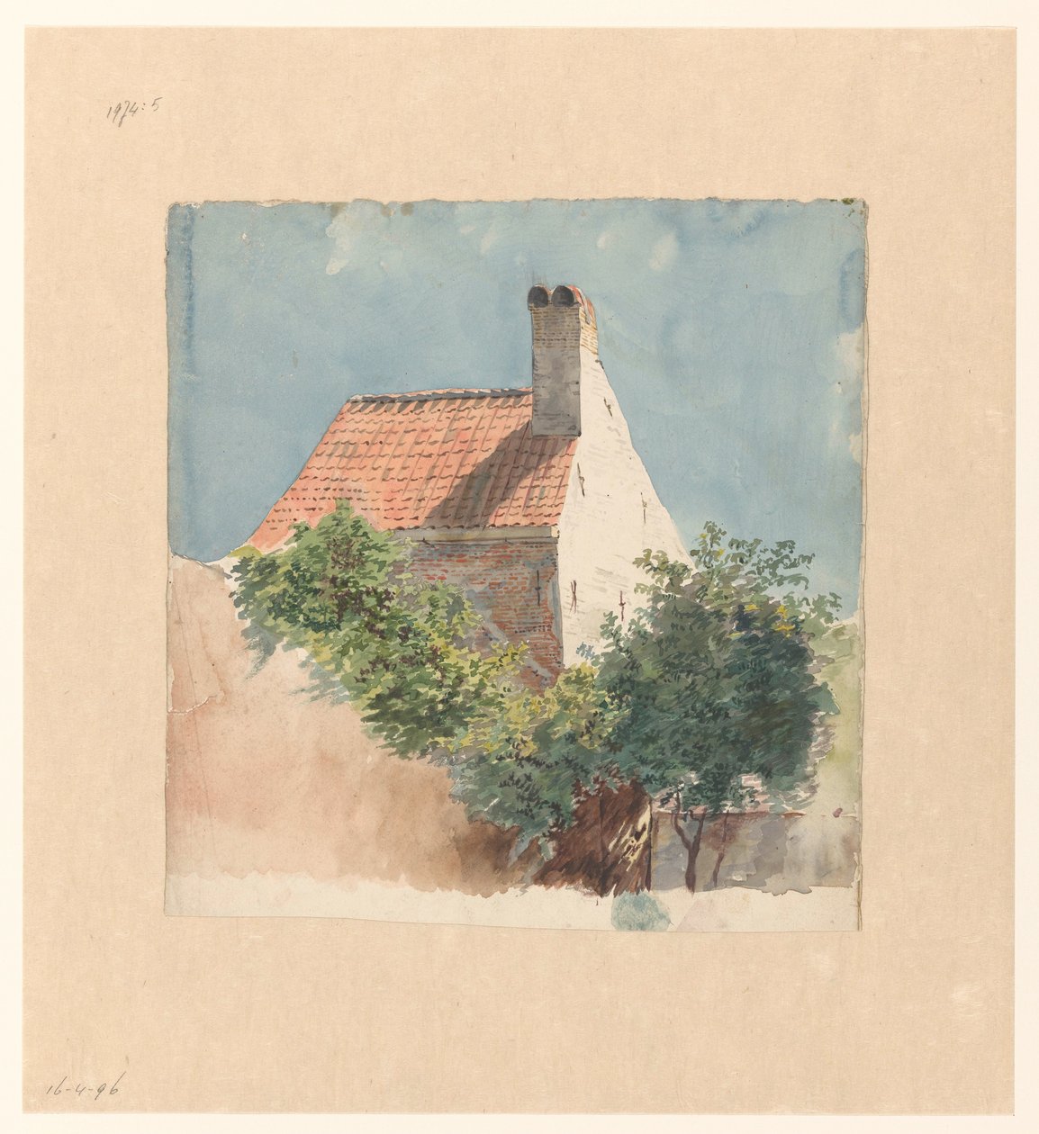 Study of a Brick House by Hendrik van der Burgh