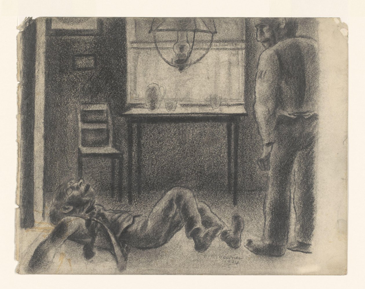 Interior Scene by Henk Henriët (signed by artist)