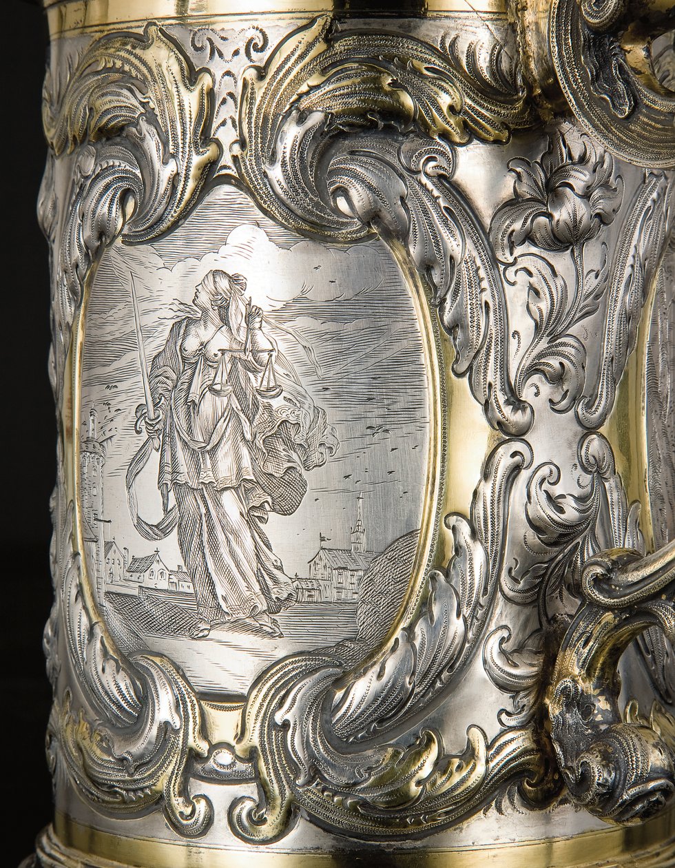 Detail of a Tankard, Danzig, c.1670 (detail) by Hennick (attr. to) Probst