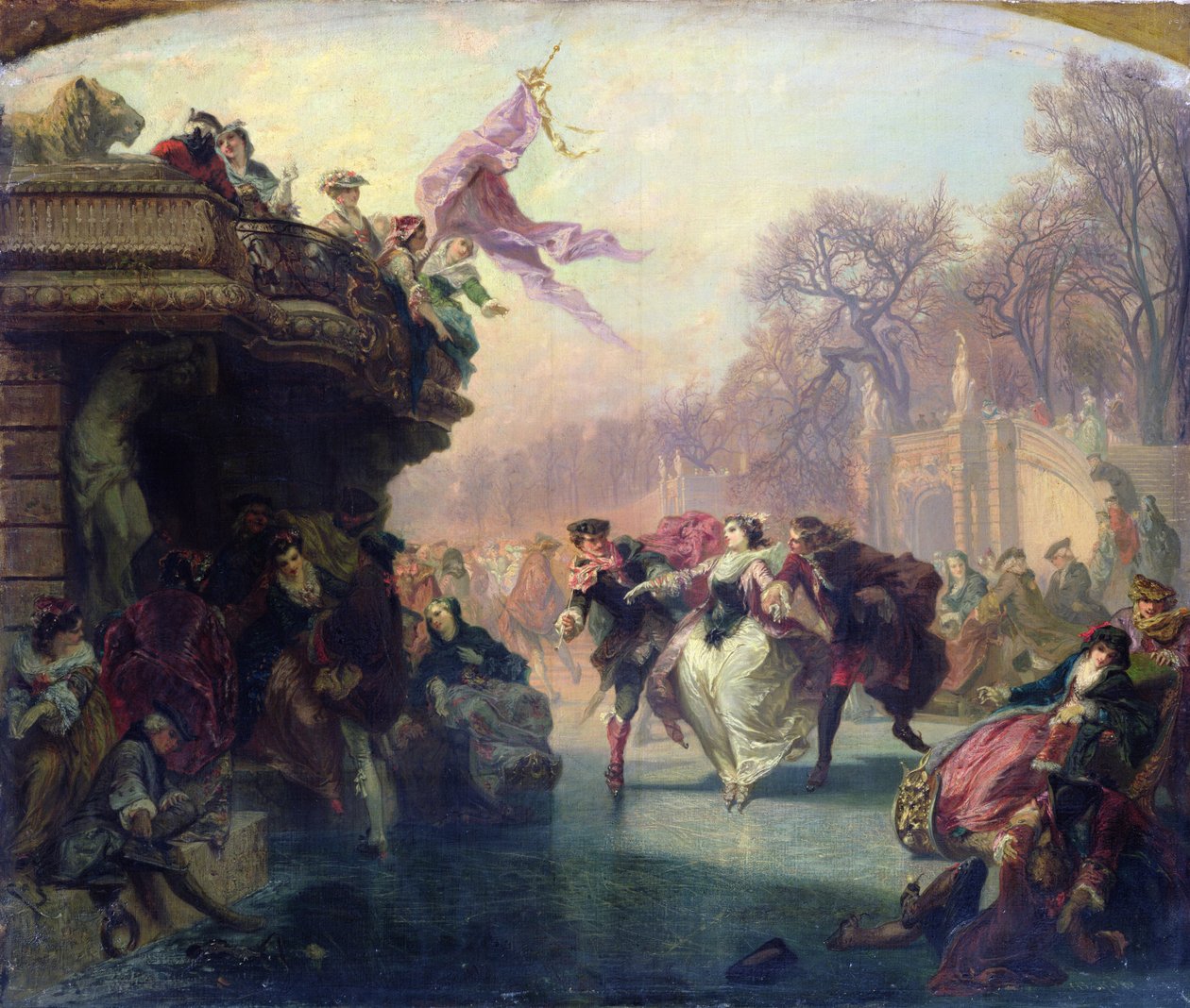 The Skaters by Henri Baron