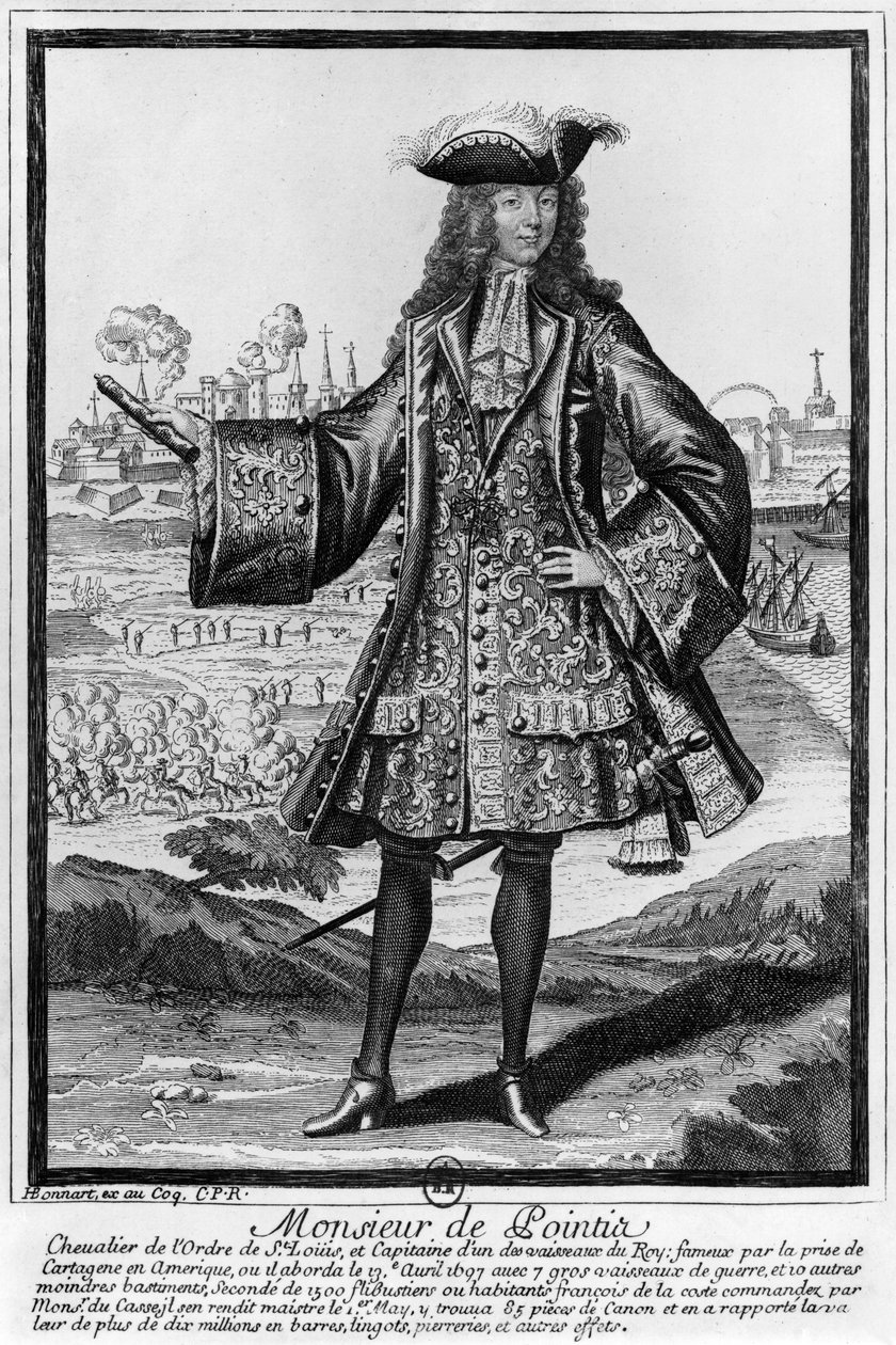 Jean Bernard Desjean, Baron de Pointis by Henri Bonnart
