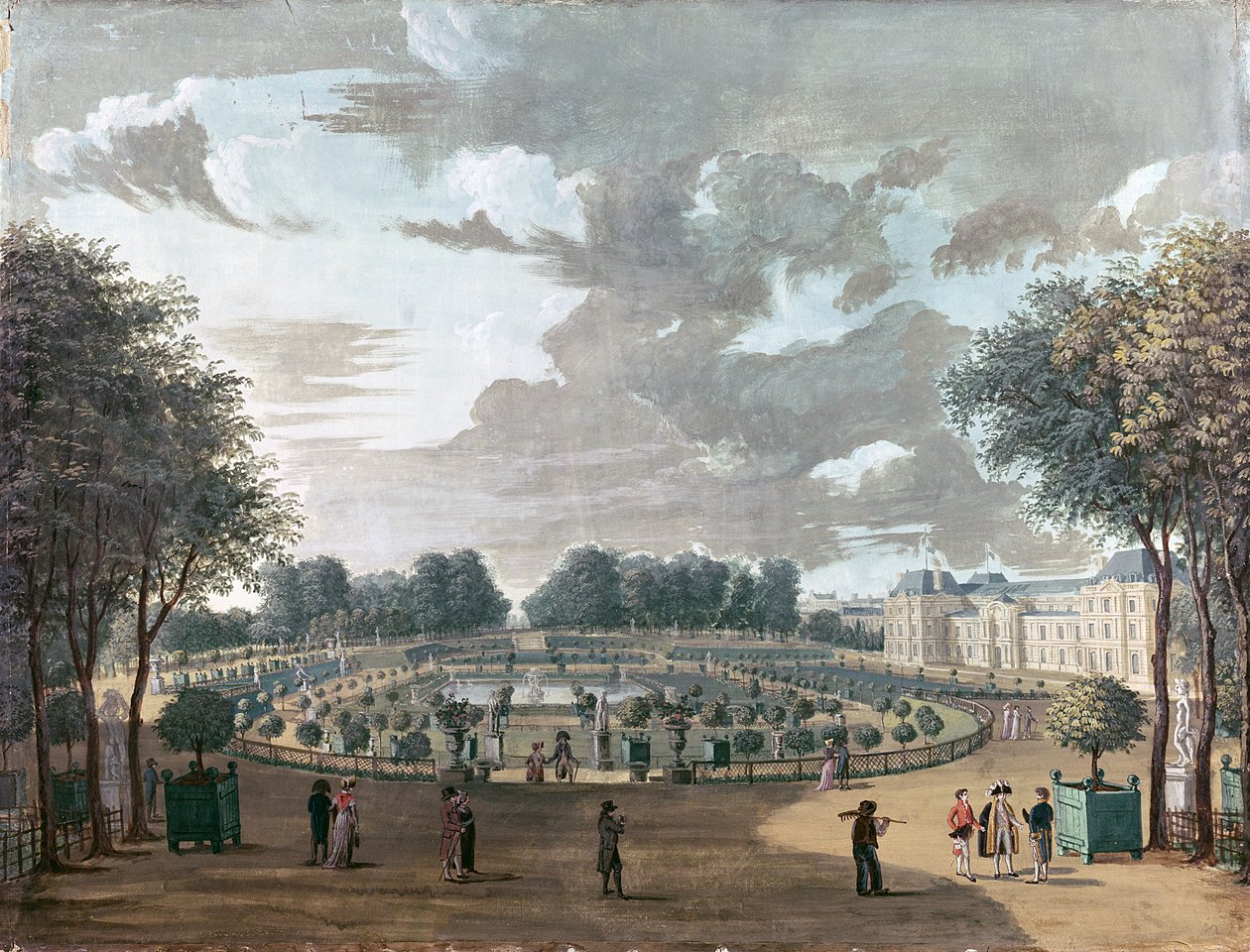 The Luxembourg Gardens by Henri Courvoisier Voisin