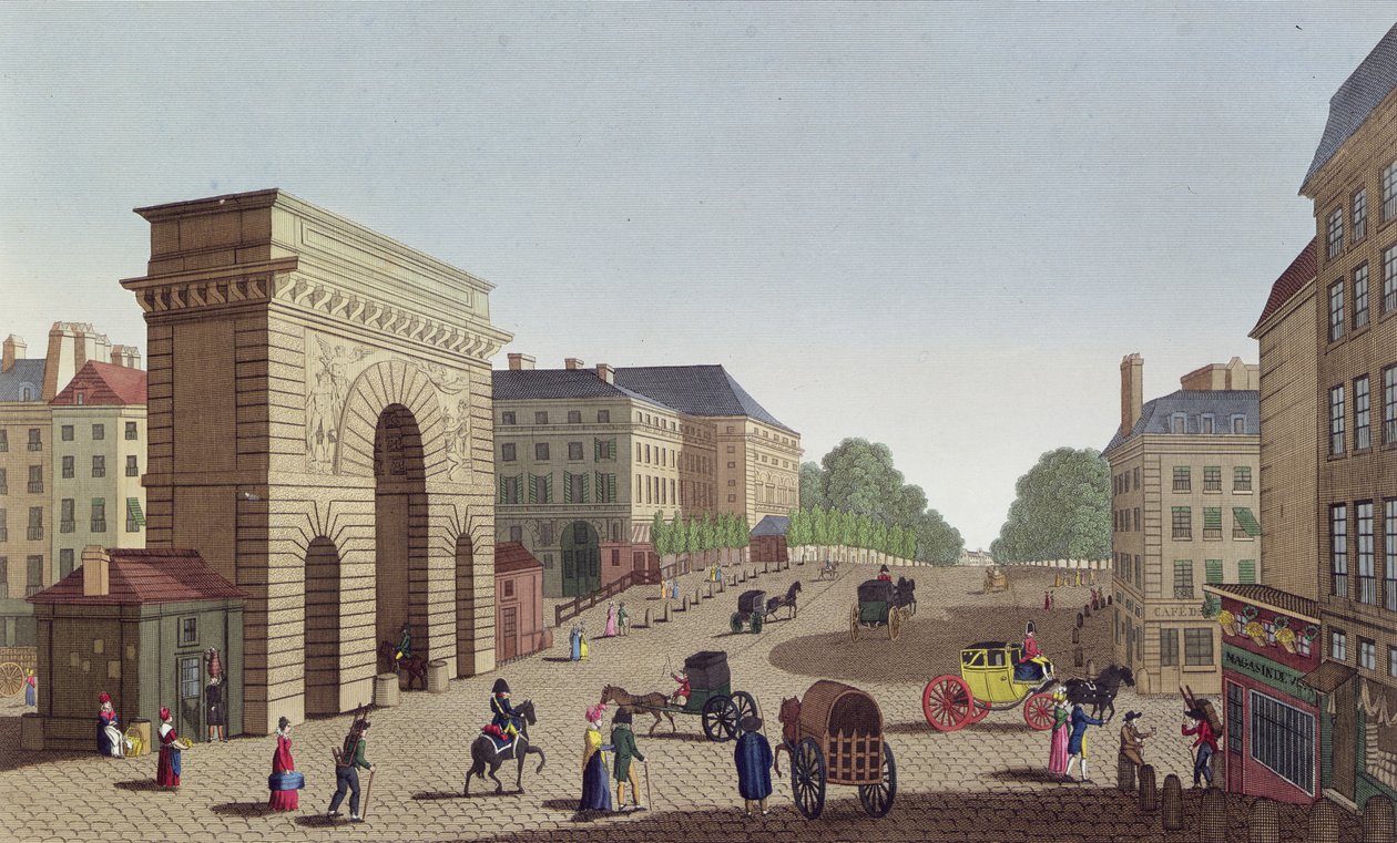 The Porte Saint Martin by Henri Courvoisier Voisin