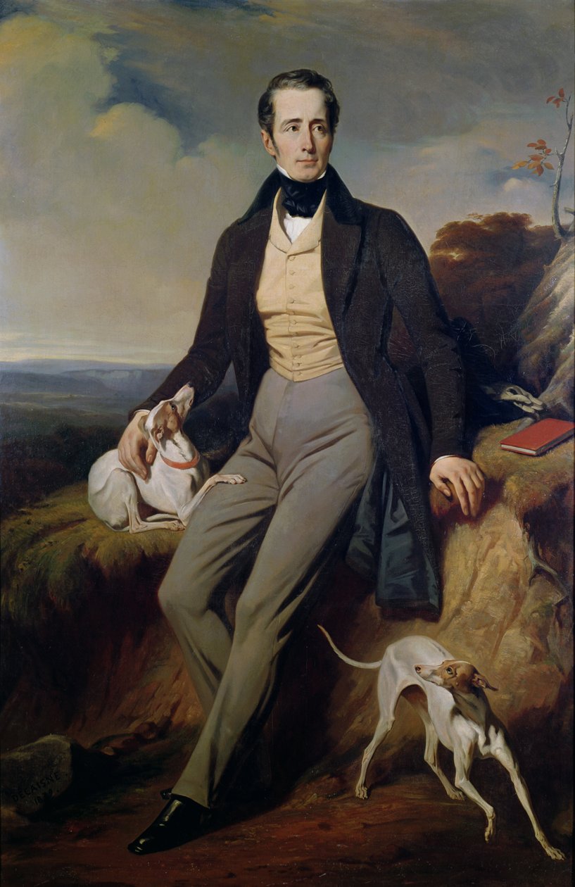 Portrait of Alphonse de Lamartine by Henri Decaisne