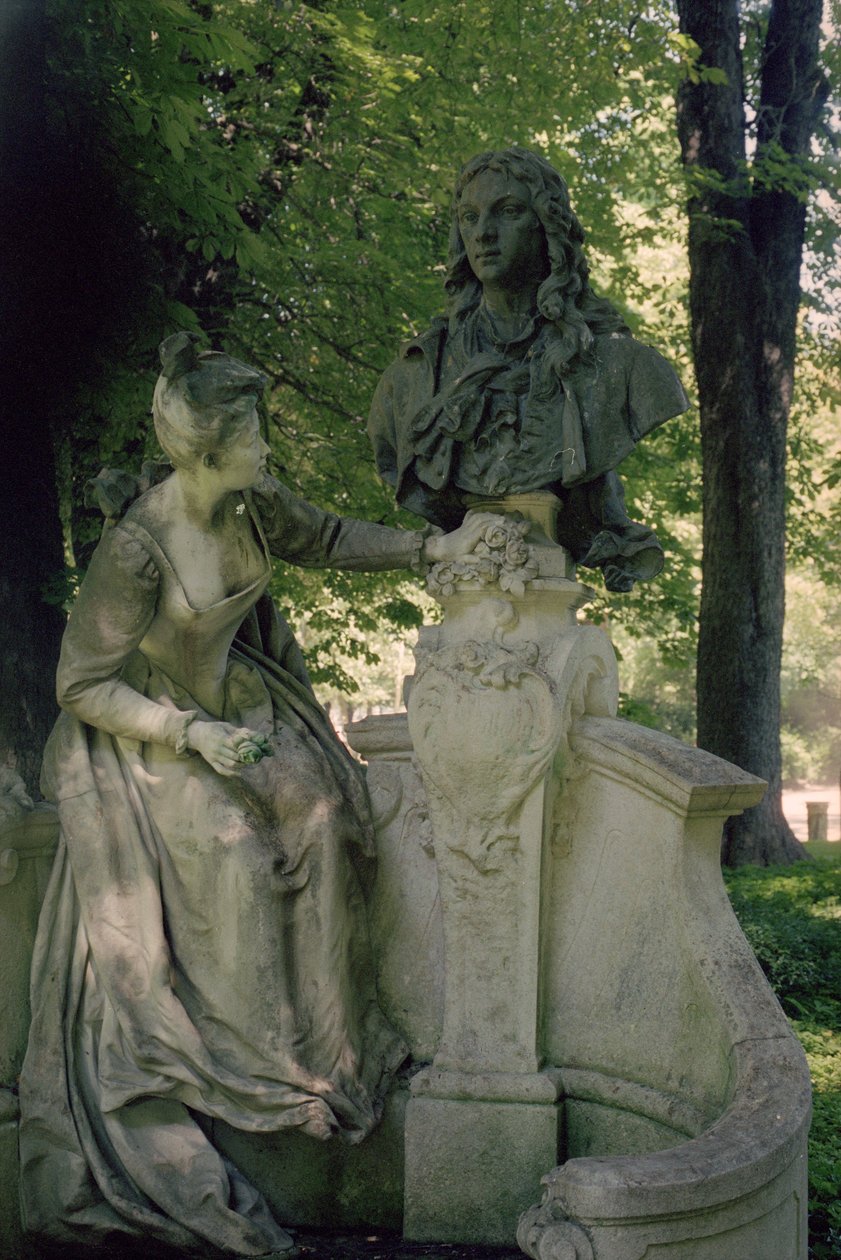 Monument Dedicated to Jean Antoine Watteau by Henri Desire Gauquie