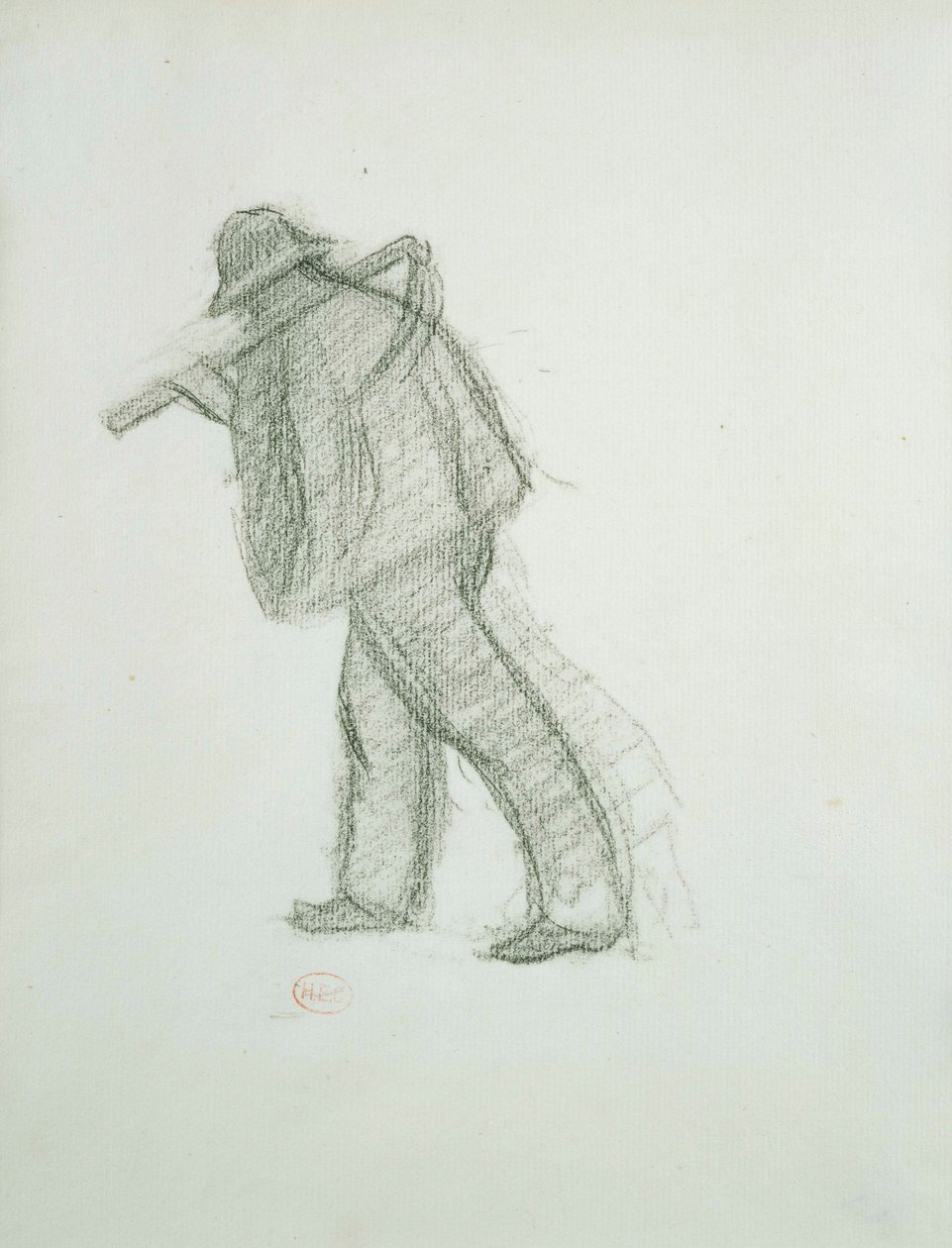 Peasant with Scythe by Henri Edmund Cross