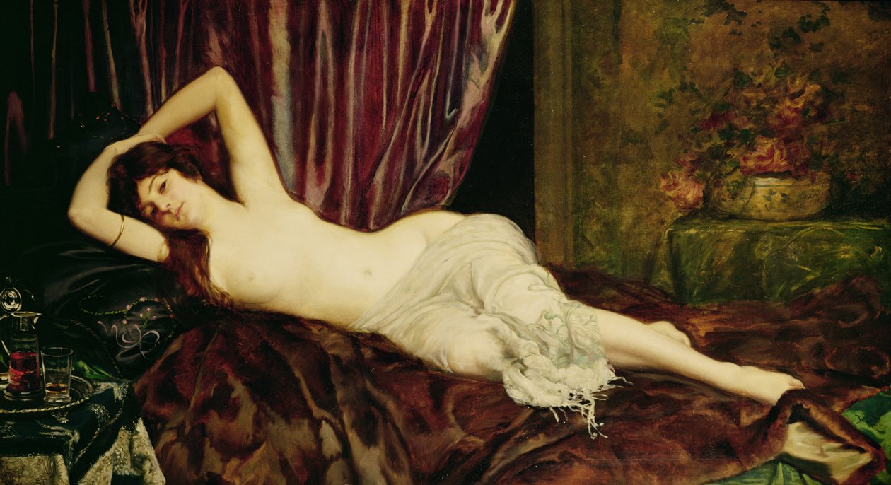 Reclining Nude by Ignace Henri Jean Fantin Latour