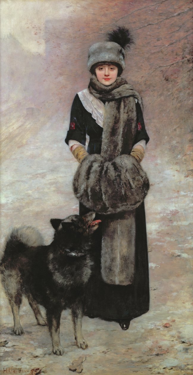 Portrait of Colette Gervex, Daughter of the Artist, 1910 by Henri Gervex
