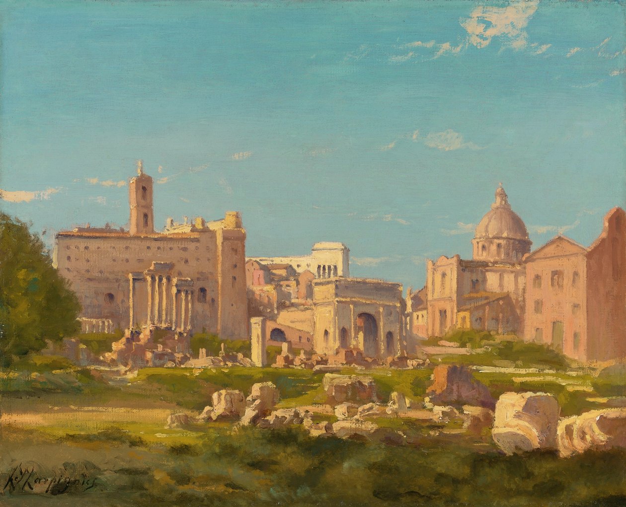 The Roman Forum by Henri Joseph Harpignies