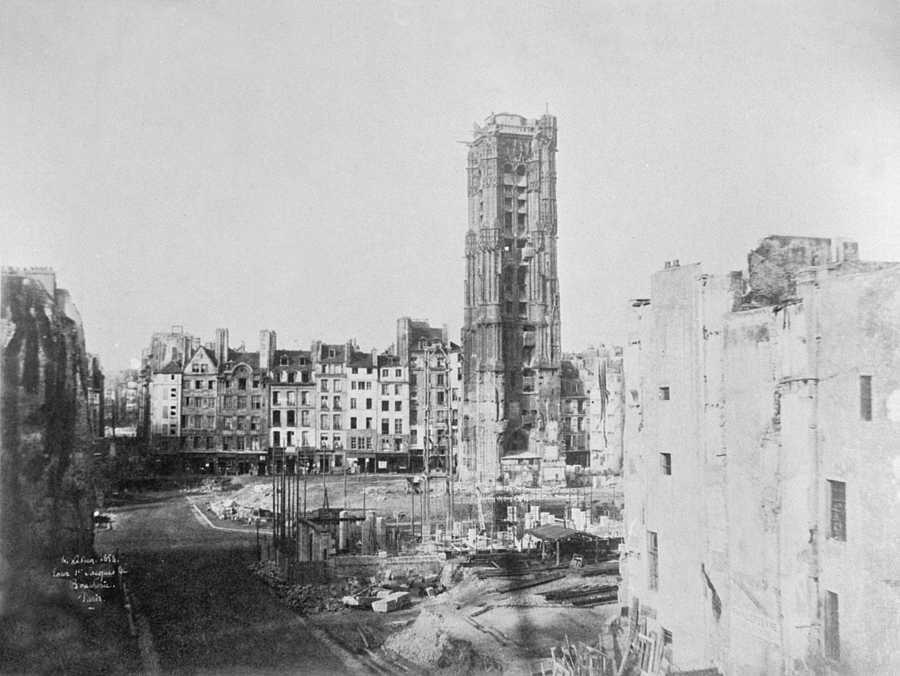 Tour Saint-Jacques la Boucherie, Paris, 1853 by Henri Jean Louis Le Secq