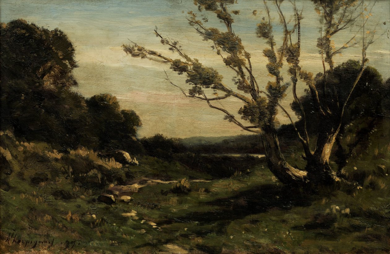 Morning in the Nievre by Henri Joseph Harpignies