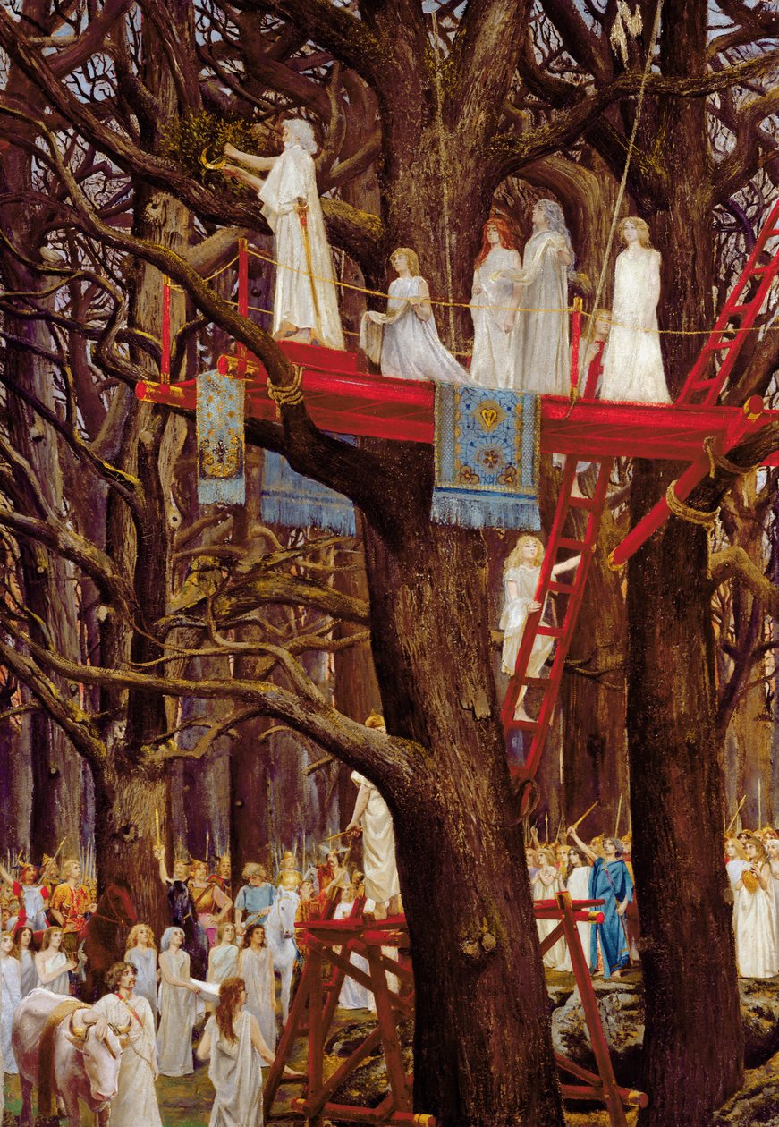 Druids Cutting the Mistletoe on the Sixth Day of the Moon by Henri Paul Motte