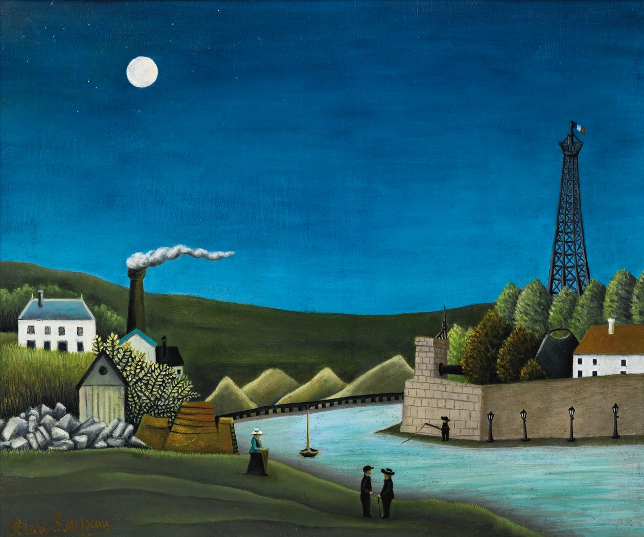 The Seine at Suresnes by Henri Rousseau