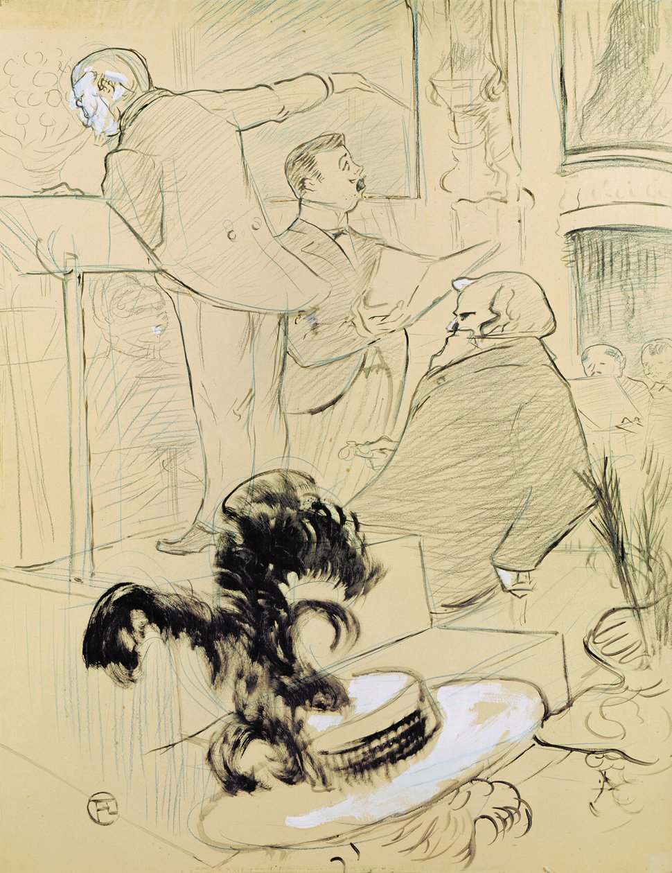 Ambroise Thomas (1811-96) at a Rehearsal of His Opera 