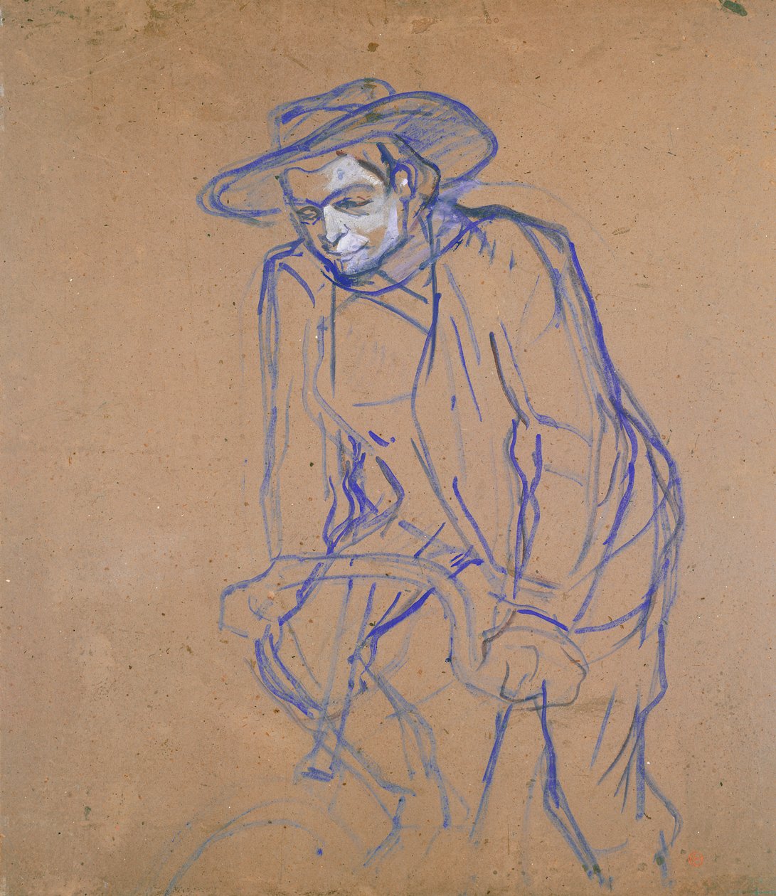 Aristide Bruant on a Bicycle, 1896 by Henri de Toulouse Lautrec