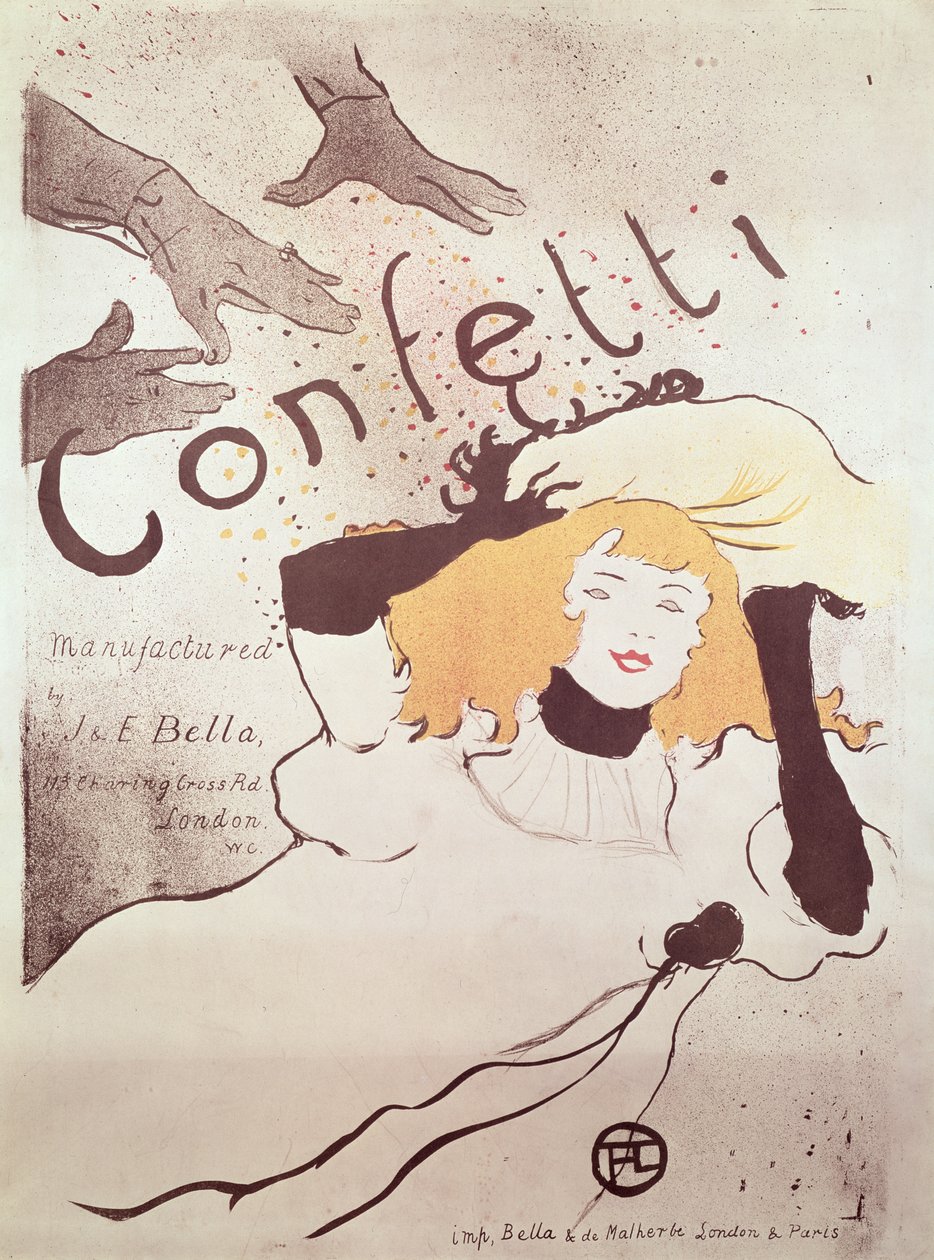 Confetti, 1893 by Henri de Toulouse Lautrec