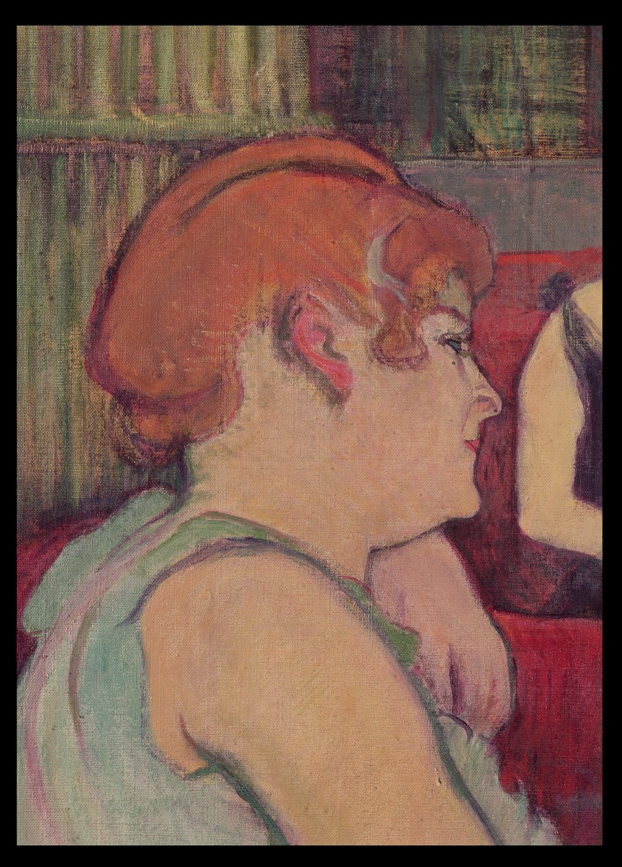 In the Salon at the Rue des Moulins (detail) by Henri de Toulouse Lautrec