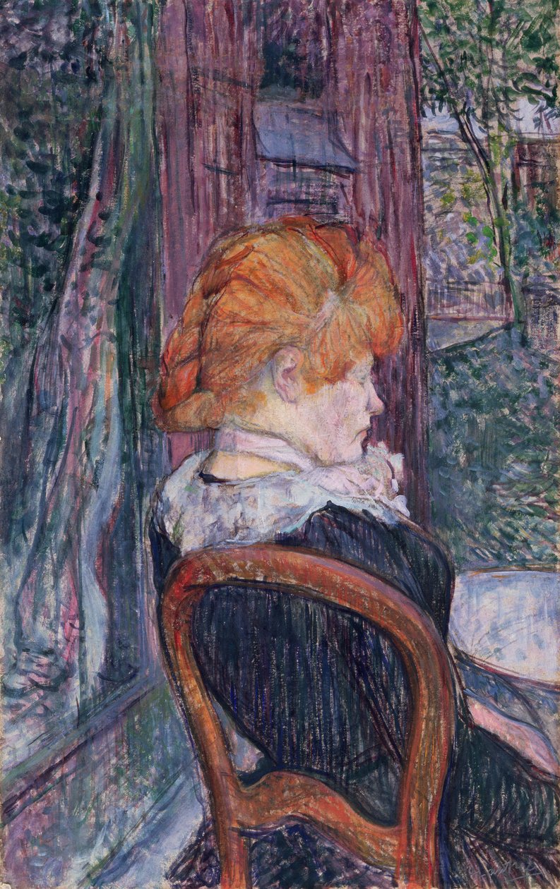 Woman Seated in a Garden, 1890 by Henri de Toulouse Lautrec