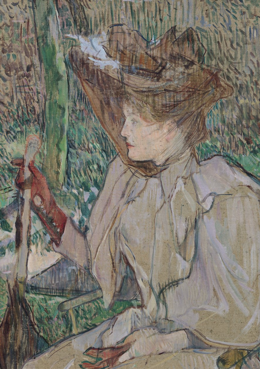 Woman with Gloves, 1891 by Henri de Toulouse Lautrec