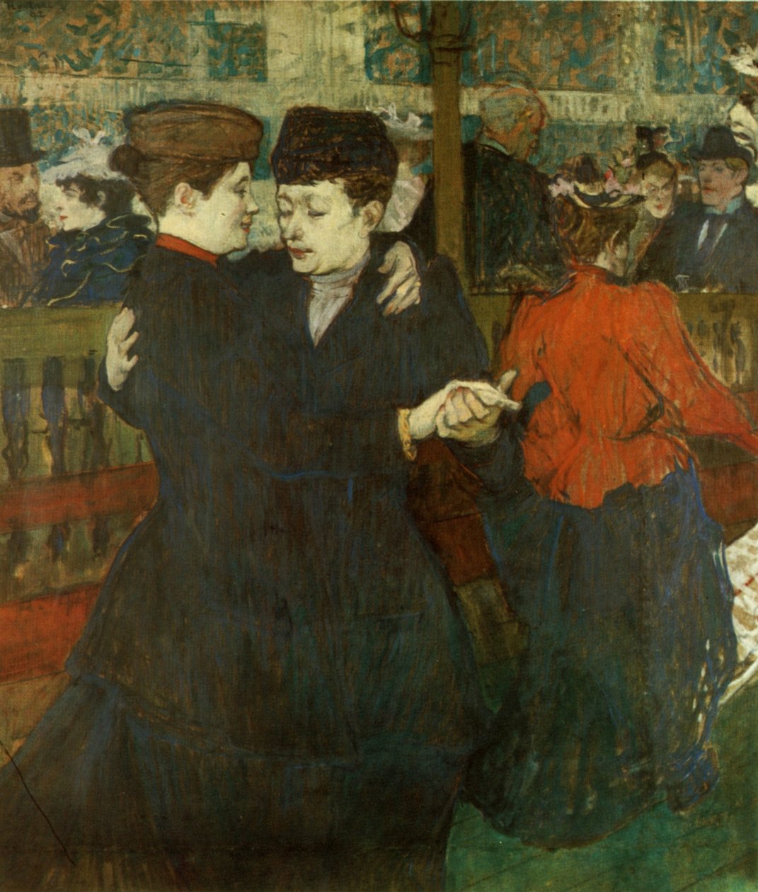 Two Dancing Women by Henri de Toulouse Lautrec