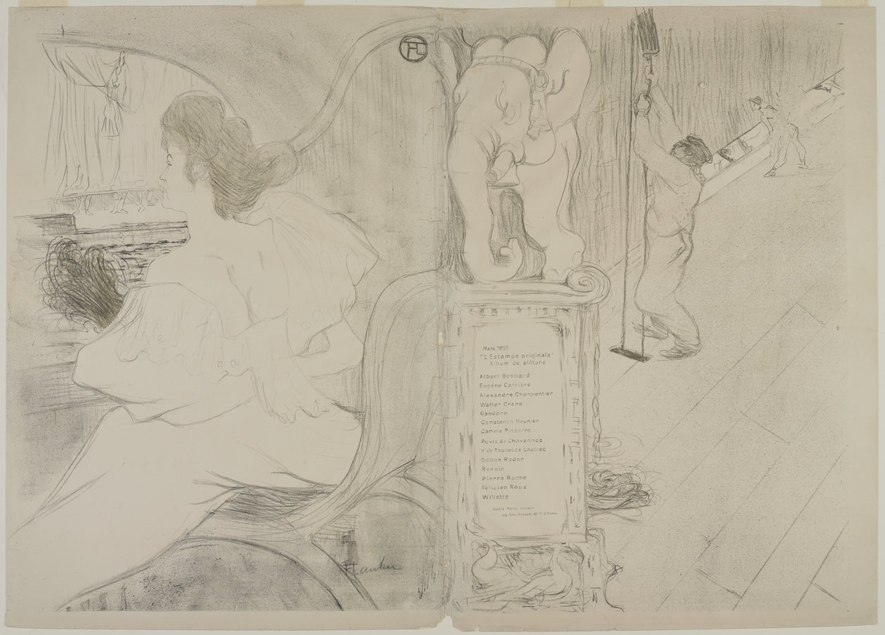 Cover for The Original Print, 1895 by Henri de Toulouse Lautrec