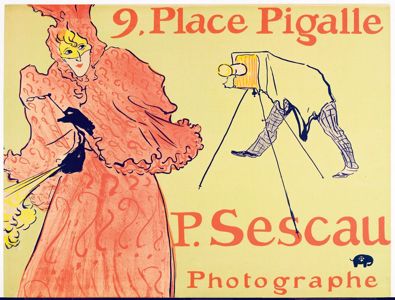 The Photographer Sescau, 1896 by Henri de Toulouse Lautrec