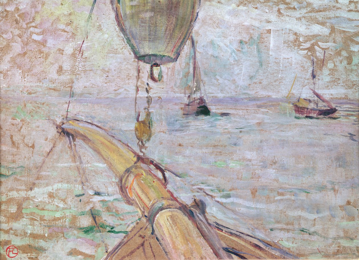 View of Arcachon from the Front of the Yacht Cocorico, 1889 by Henri de Toulouse Lautrec