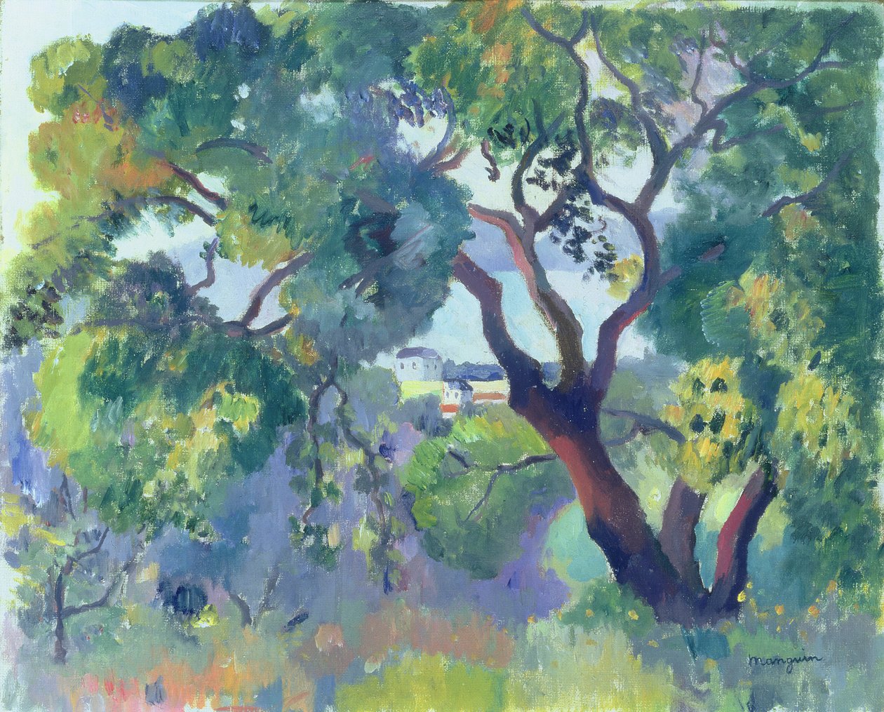 Landscape in Saint-Tropez by Henri Charles Manguin