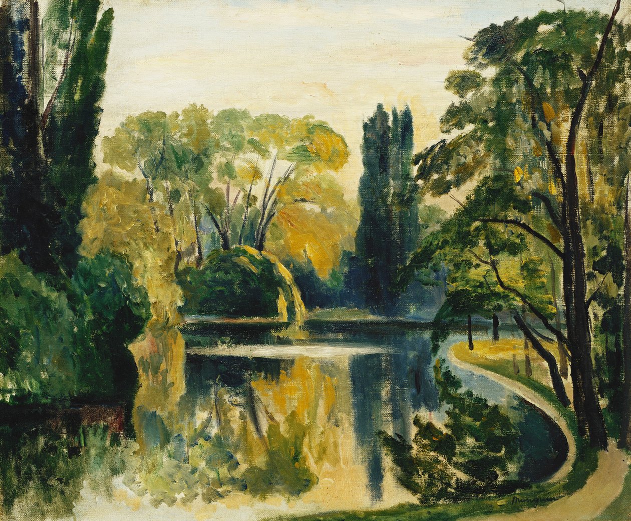 Saint-James Lake, Bois de Boulogne by Henri Charles Manguin