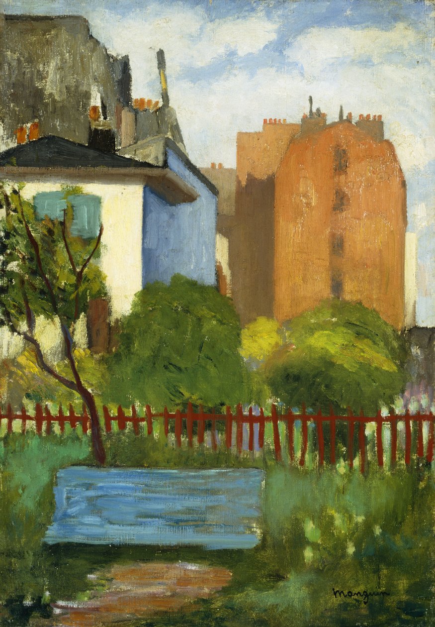 The Bench, Rue Boursault by Henri Charles Manguin