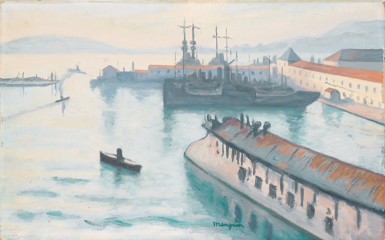The Dispatch Boat by Henri Charles Manguin