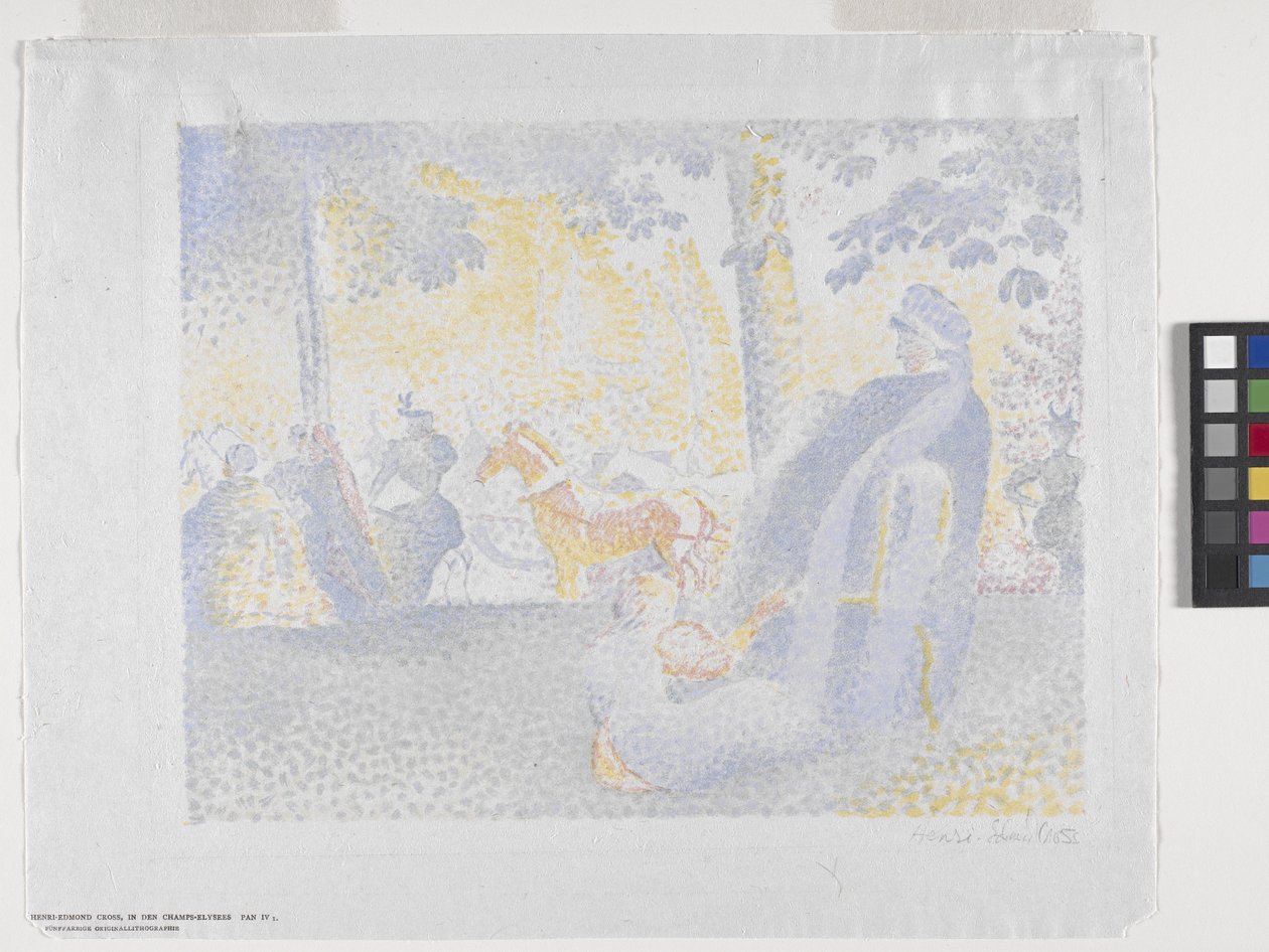 On The Champs Elysées by Henri Edmond Cross