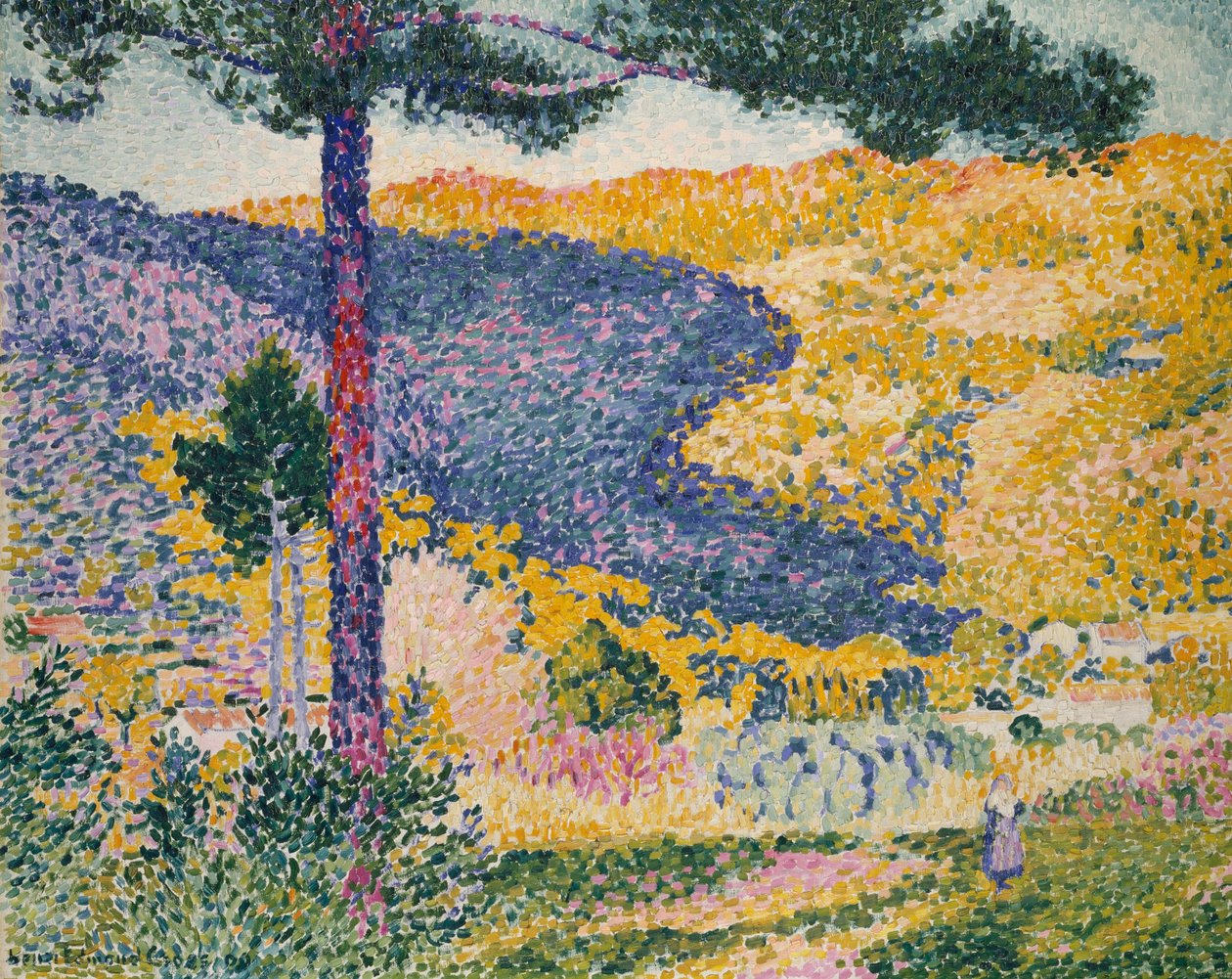 Valley with Fir (Shade on the Mountain) by Henri Edmond Cross