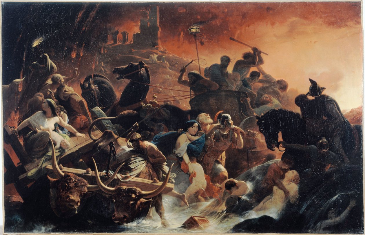 The Last Days of Pompeii, between 1834 and 1850 by Henri Frederic Schopin