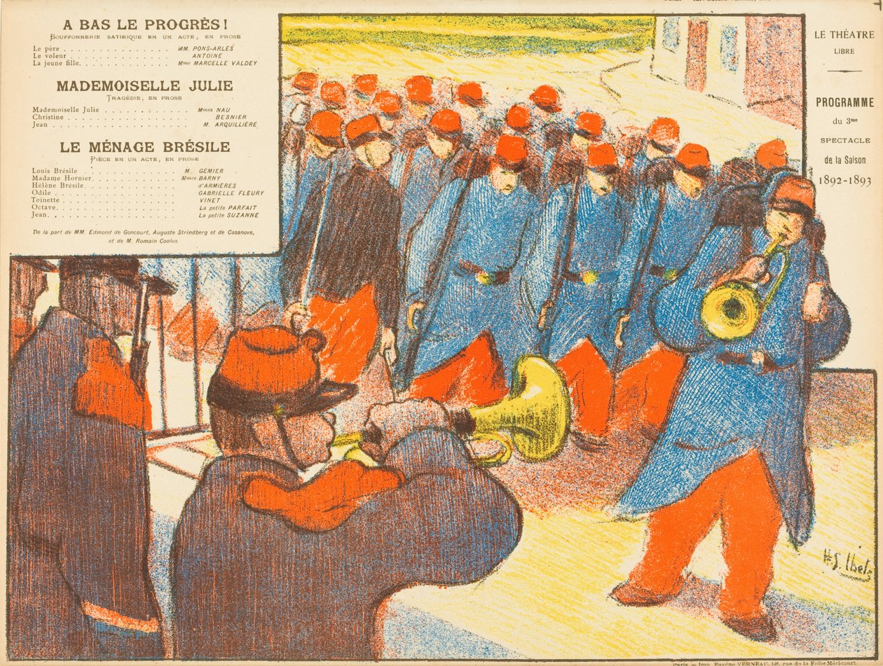 Down with Progress!; Mademoiselle Julie; The Brazilian Household by Henri-Gabriel Ibels